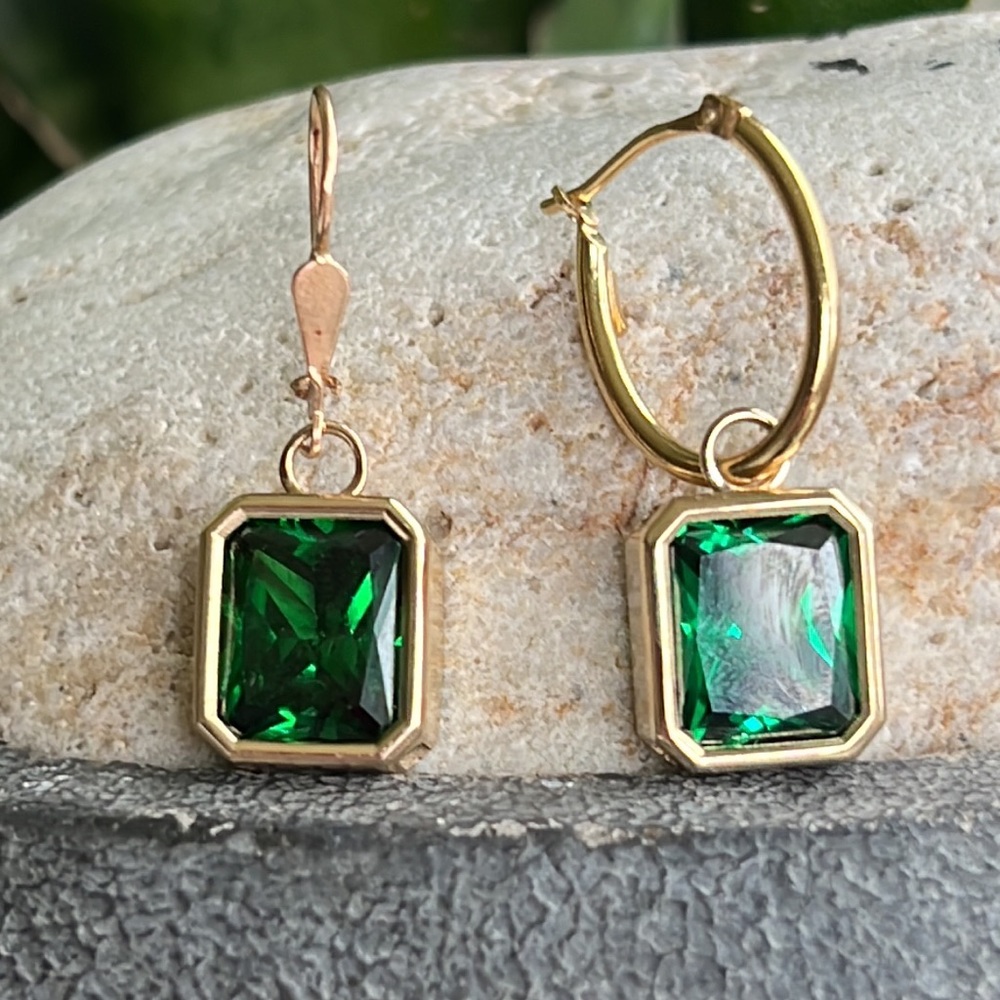 14k gold custom made earring charms